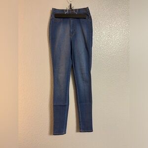 Women’s blue soft stretch high waisted skinny jeans pants size 3 25